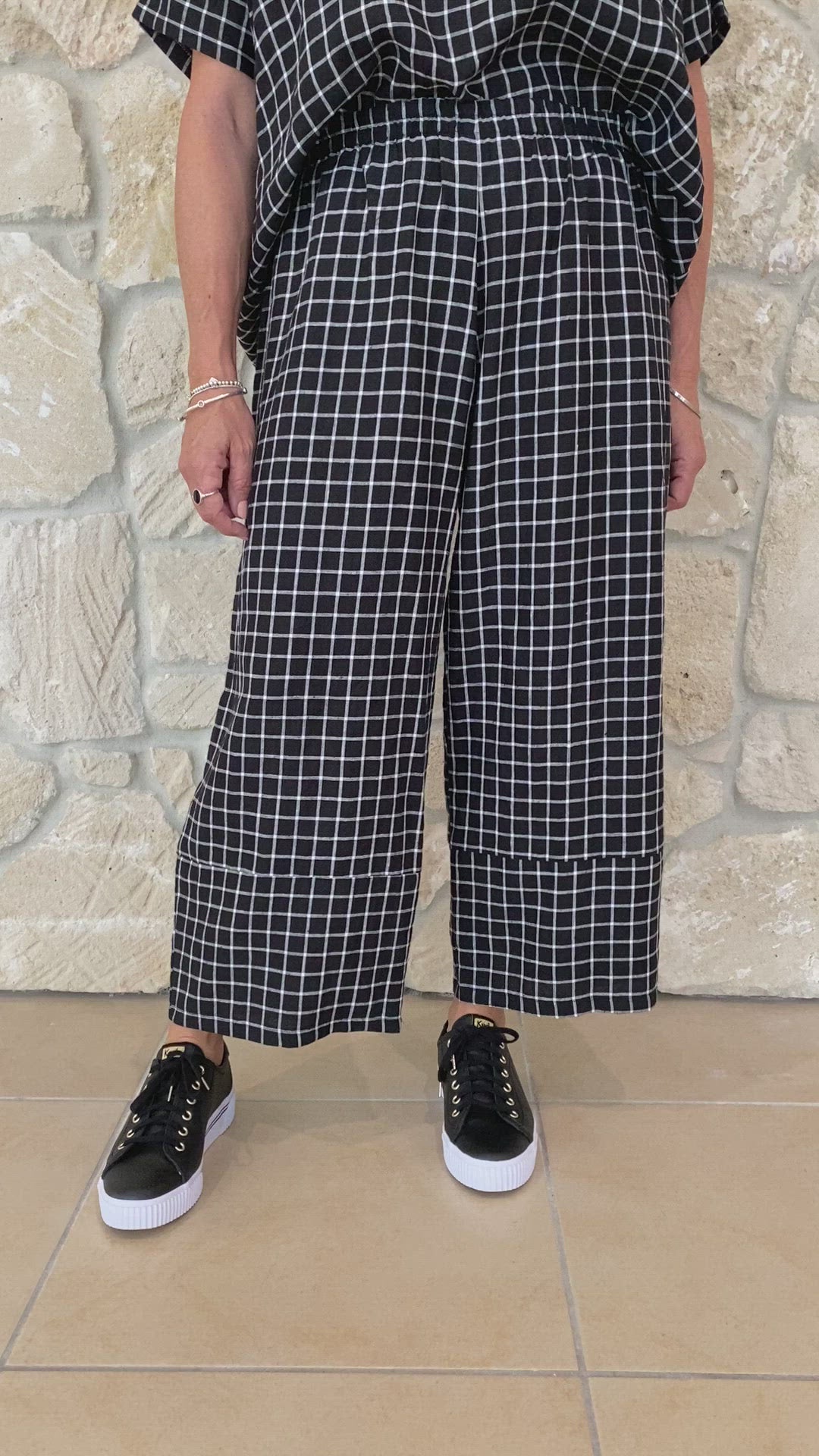 Pearce Pant White Check