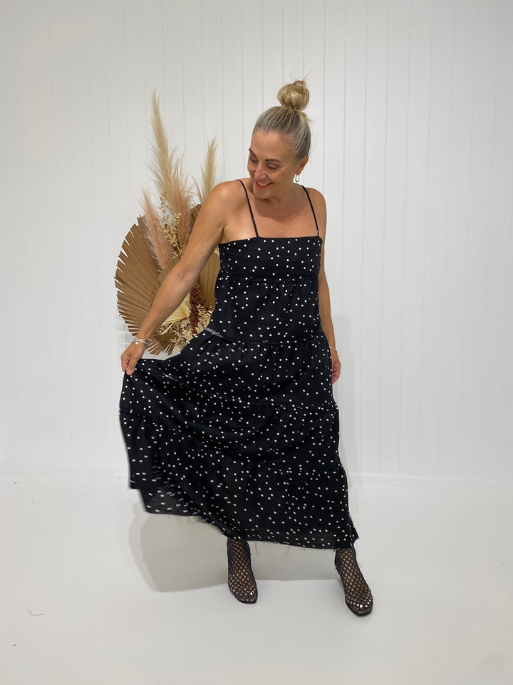 Elsa Maxi Black Sprinkle