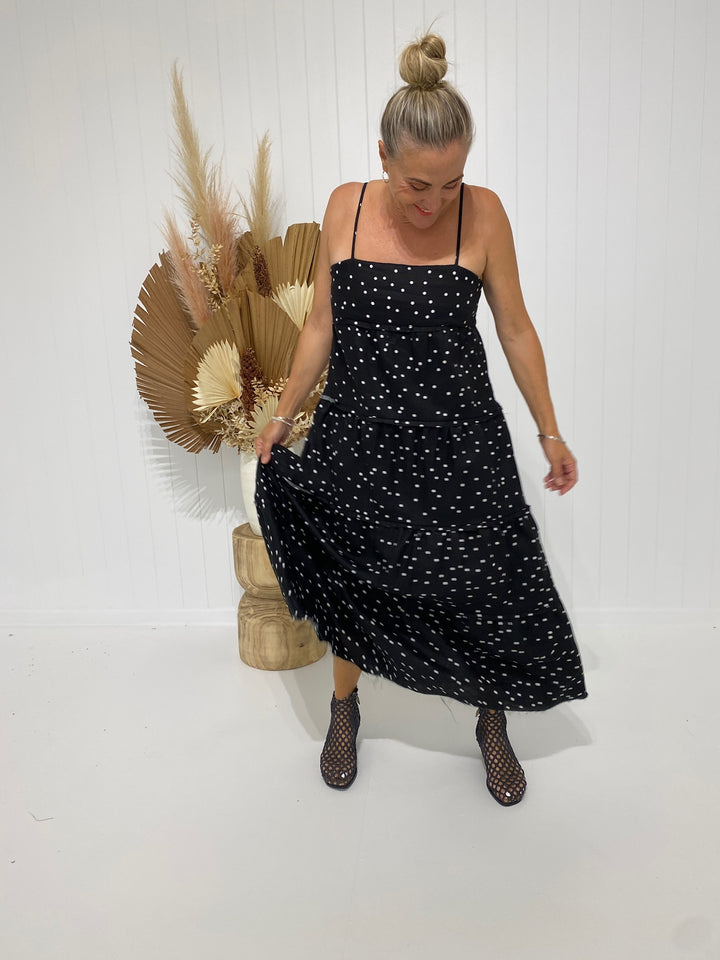 Elsa Maxi Black Sprinkle