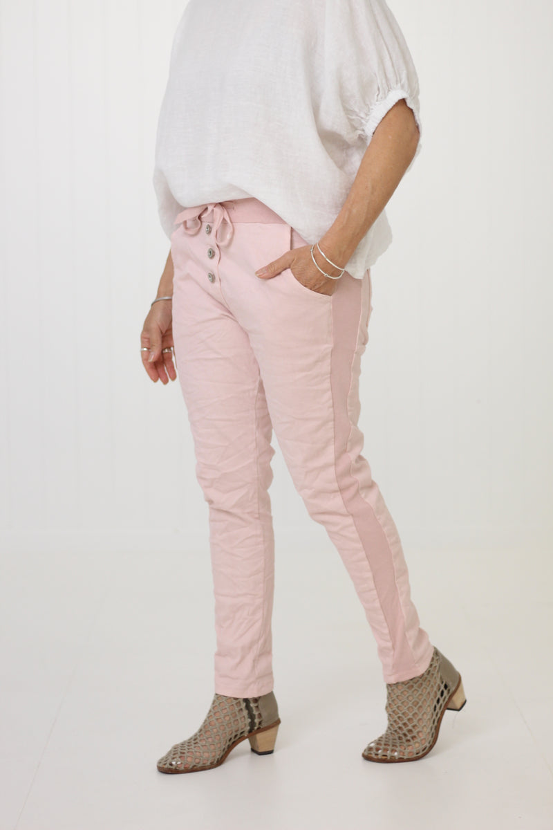 PERFECT BUTTON JOGGER ROSE
