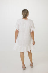 KARGY DRESS - WHITE