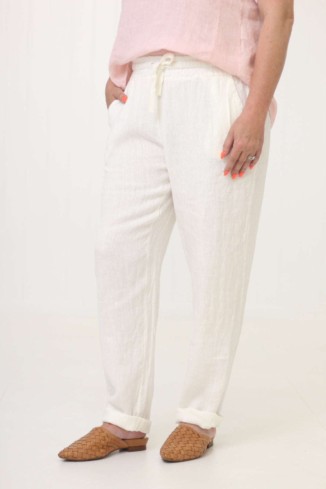 OLIVIA PANT WHITE