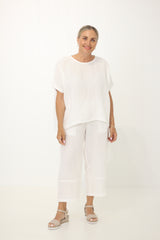 Pearce Pant W Pockets White