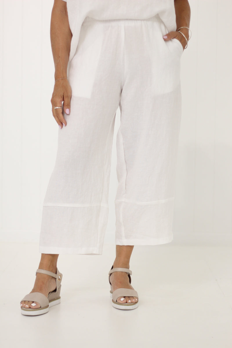 Pearce Pant W Pockets White