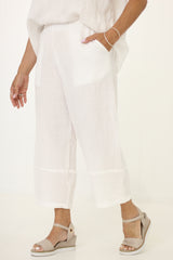 Pearce Pant W Pockets White