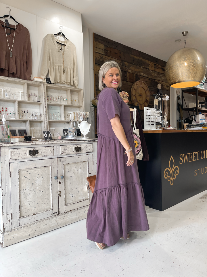 Alexandra Dress Raisin