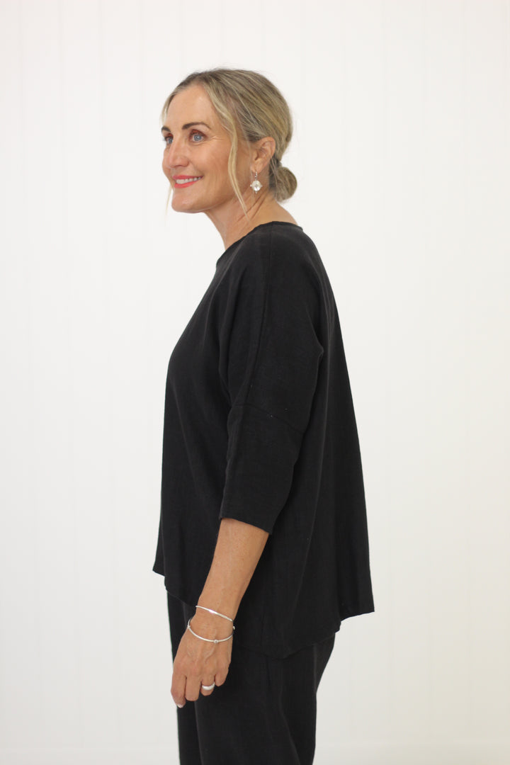 Hinley Top Sleeved Onyx