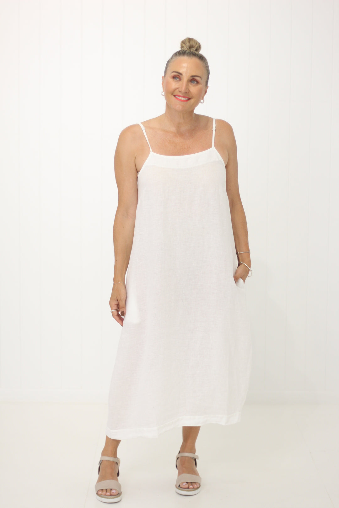Melinda Dress White