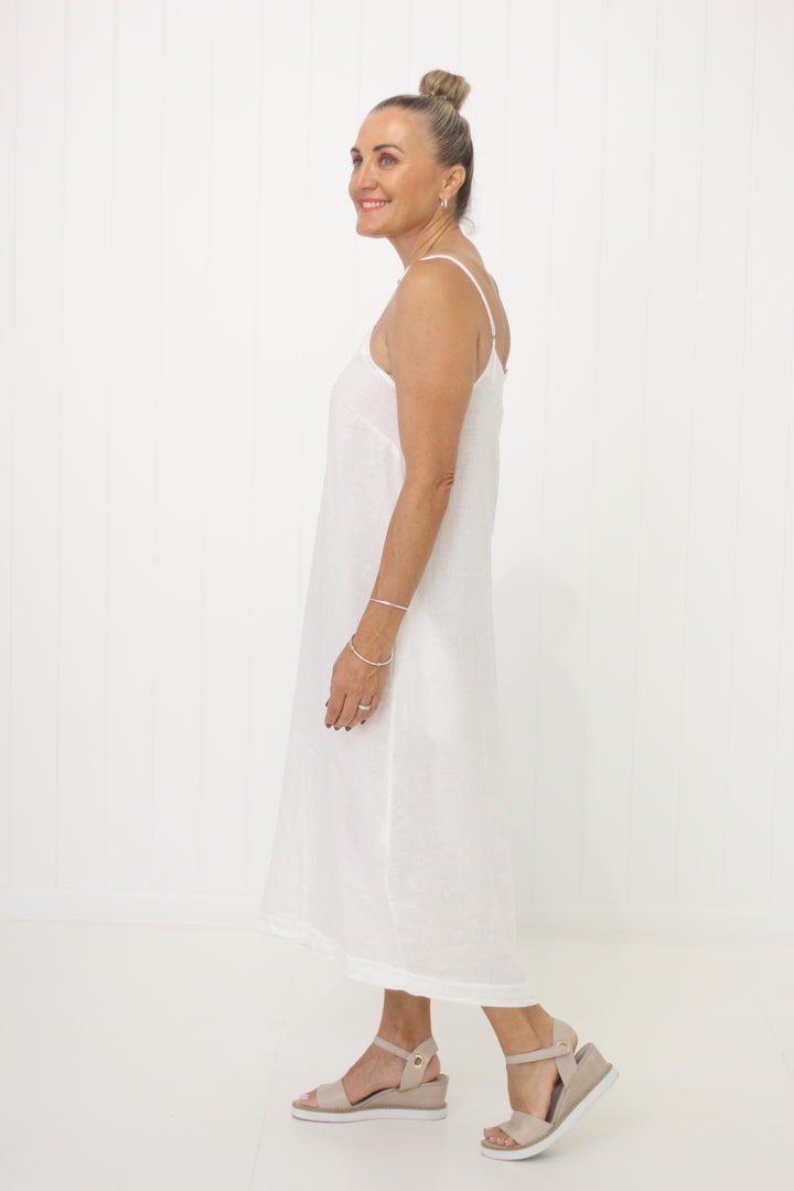 Melinda Dress White