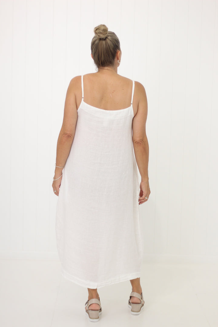 Melinda Dress White