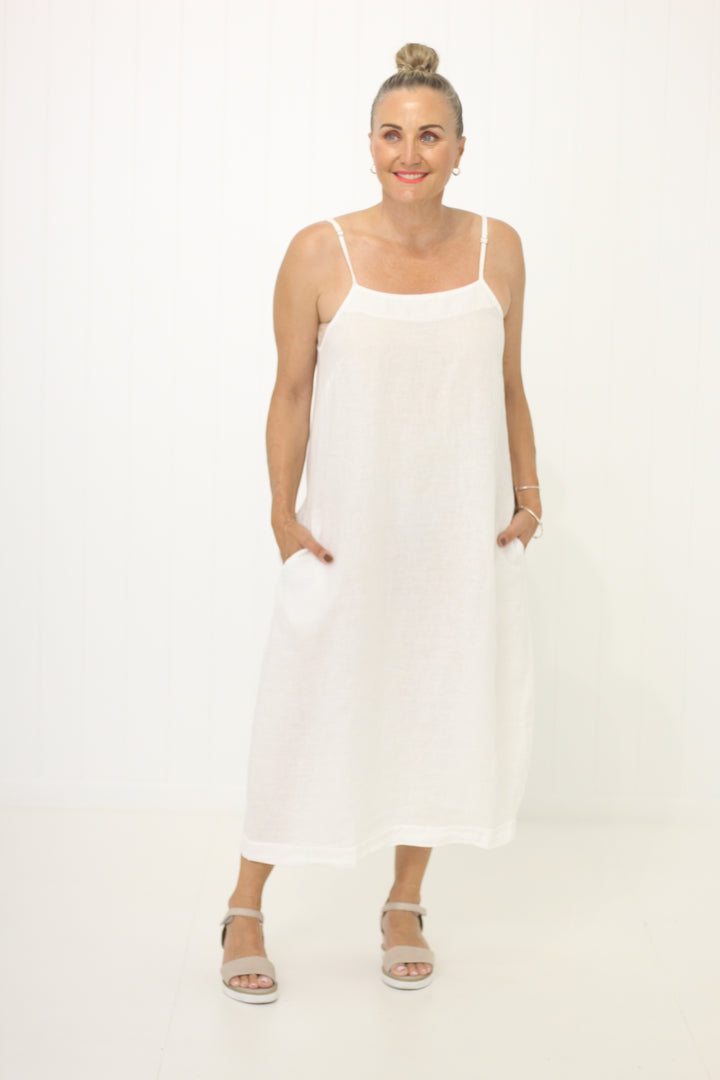 Melinda Dress White