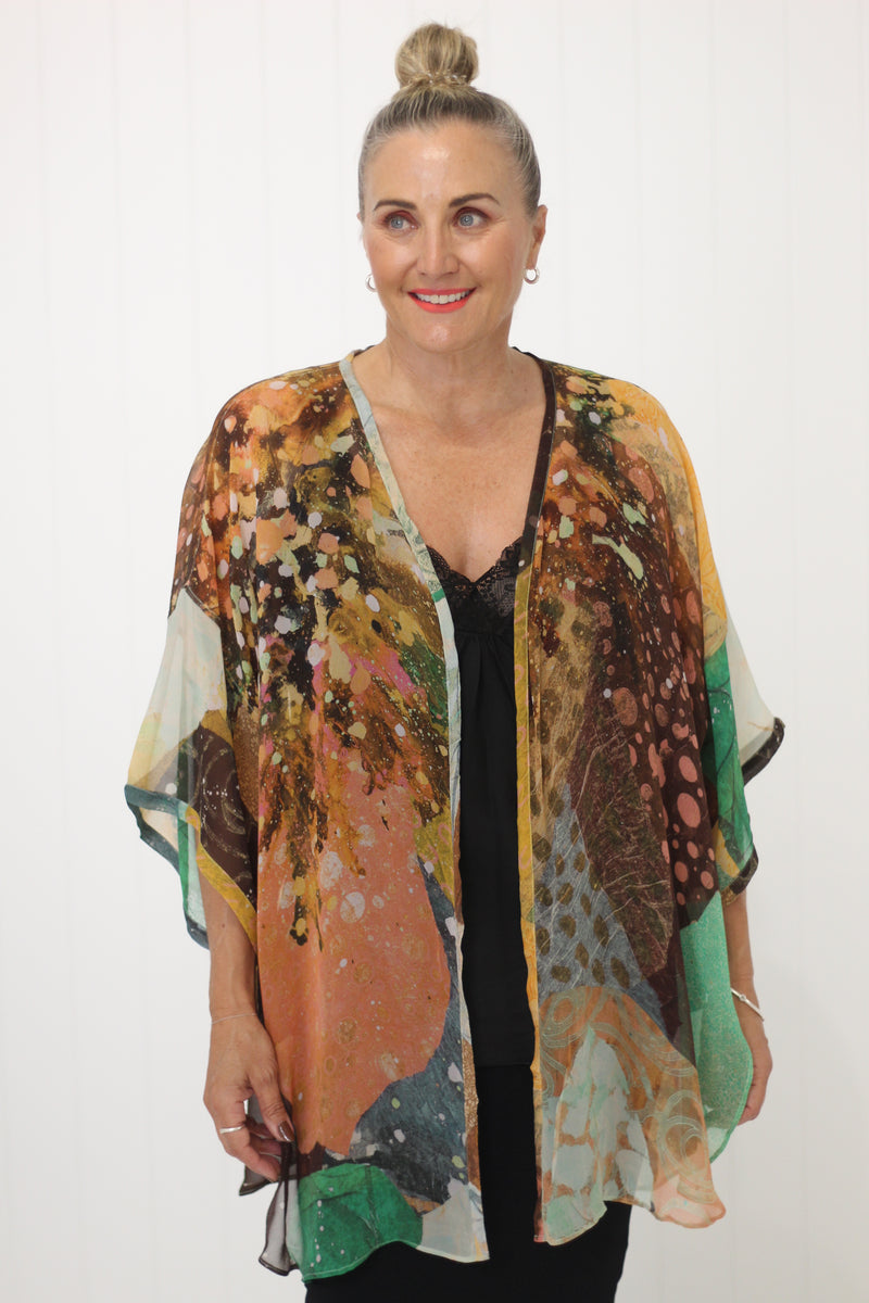 Indira Silk Layer Jacket - Daquino