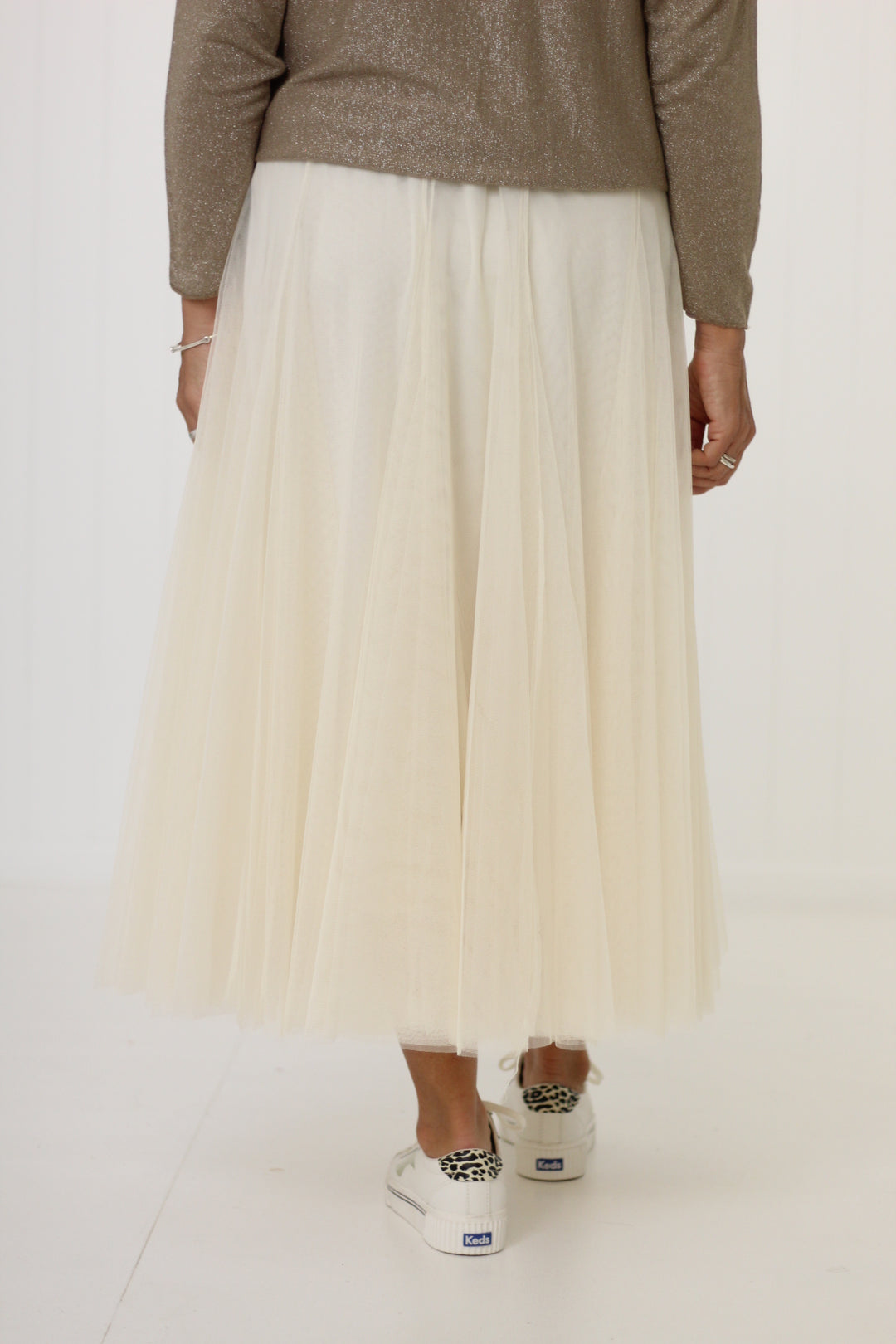 Tulle Tutu Skirt Beige