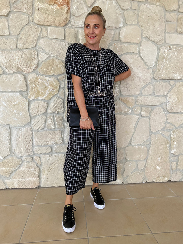 Pearce Pant White Check