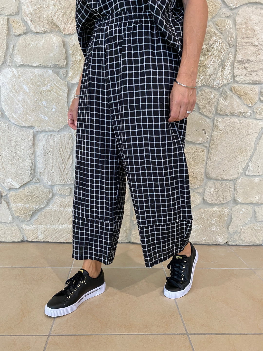 Pearce Pant White Check
