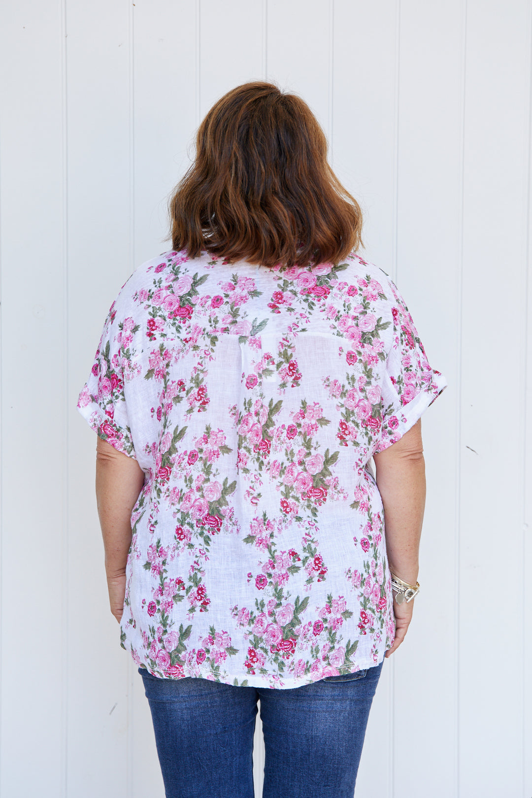 Linen Tee Grande Floral