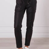 ROSIE STRIPE BAND WET LOOK JOGGER