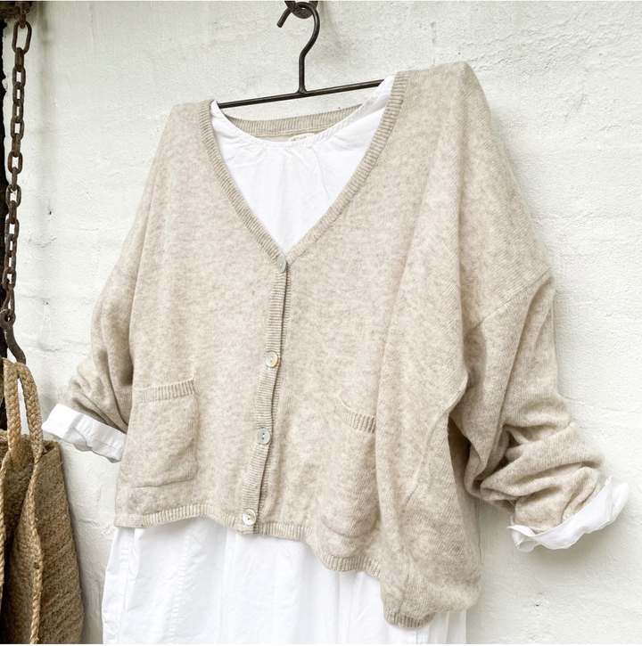 Freya Wool Cardigan Oatmeal