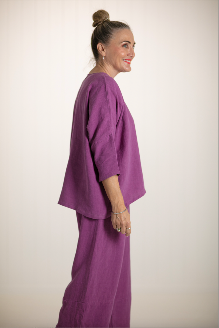 HINLEY TOP SLEEVED BERRY