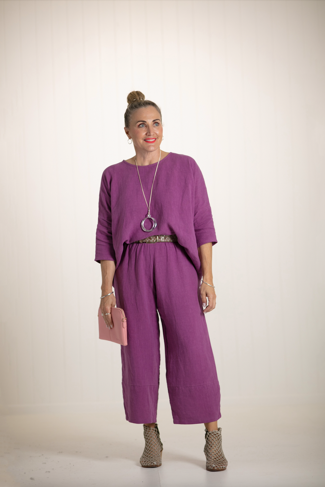 HINLEY TOP SLEEVED BERRY