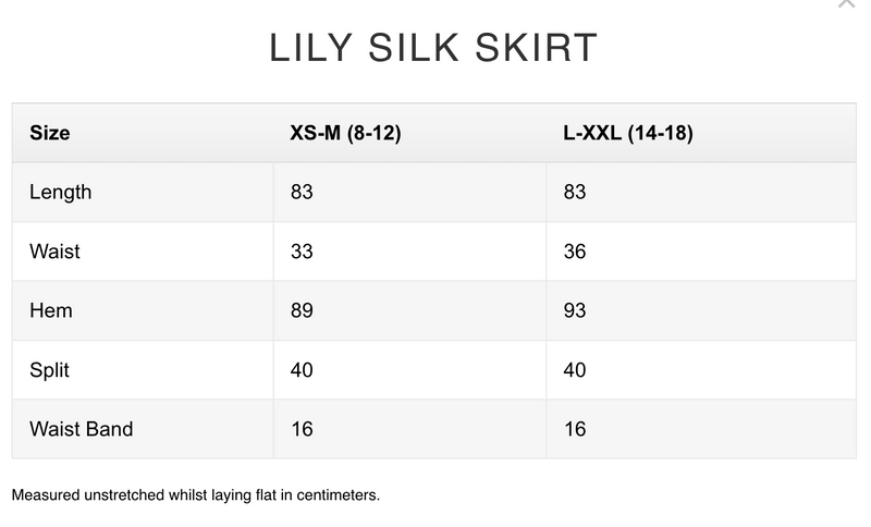 Lily Silk/Bamboo Maxi Skirt Black