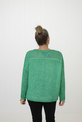 DEE EMERALD LINEN TOP