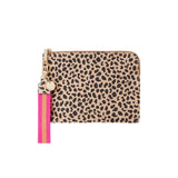 PAIGE CLUTCH W/WRISTLET SPOT SUEDE