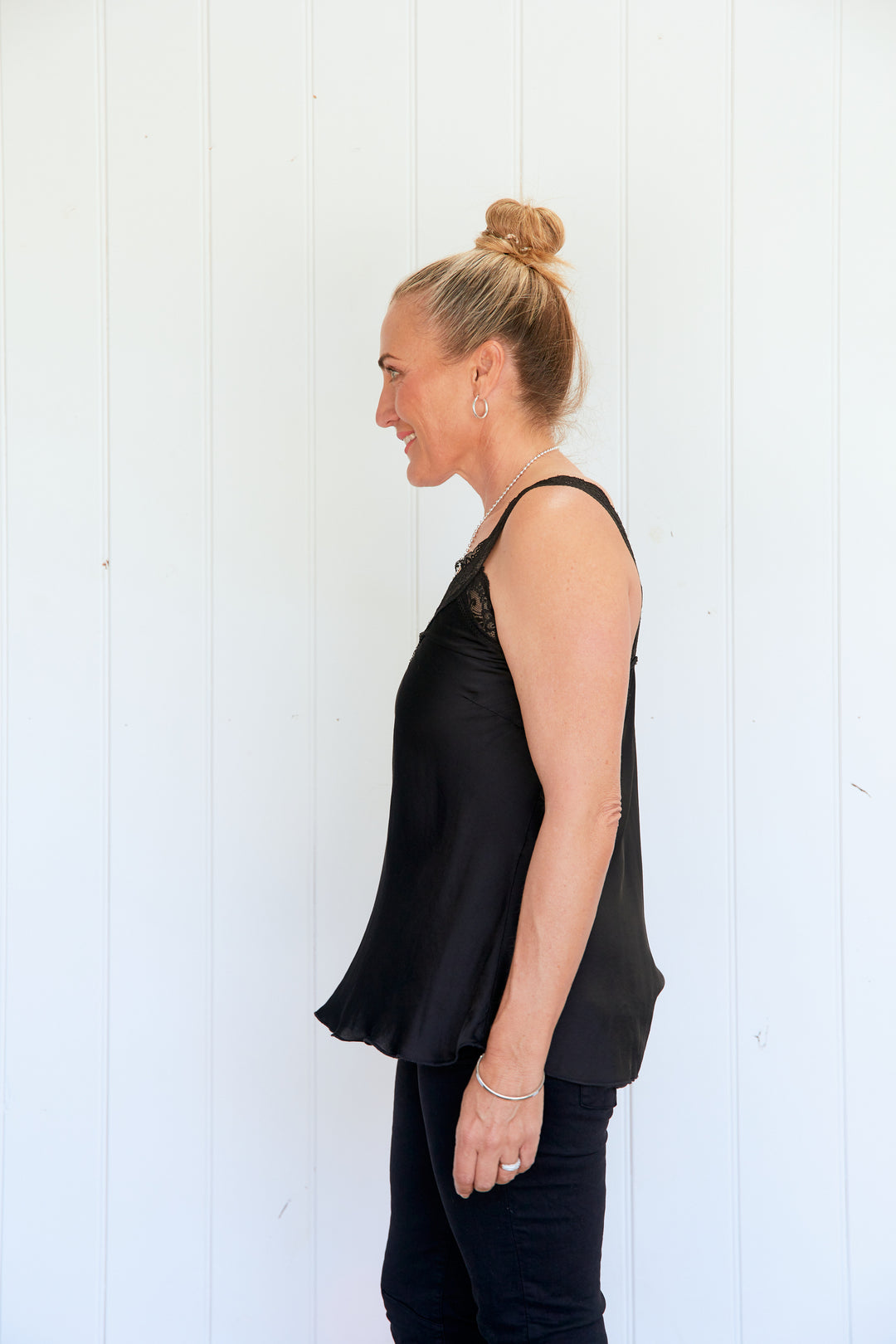 Noemi Lace Cami Black